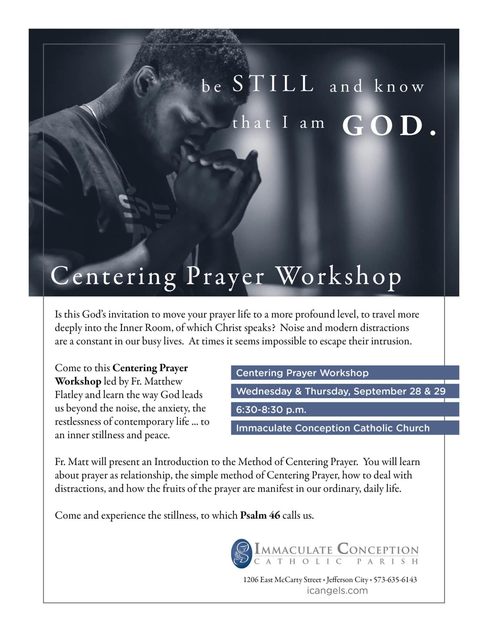 Centering Prayer Workshop Flyer