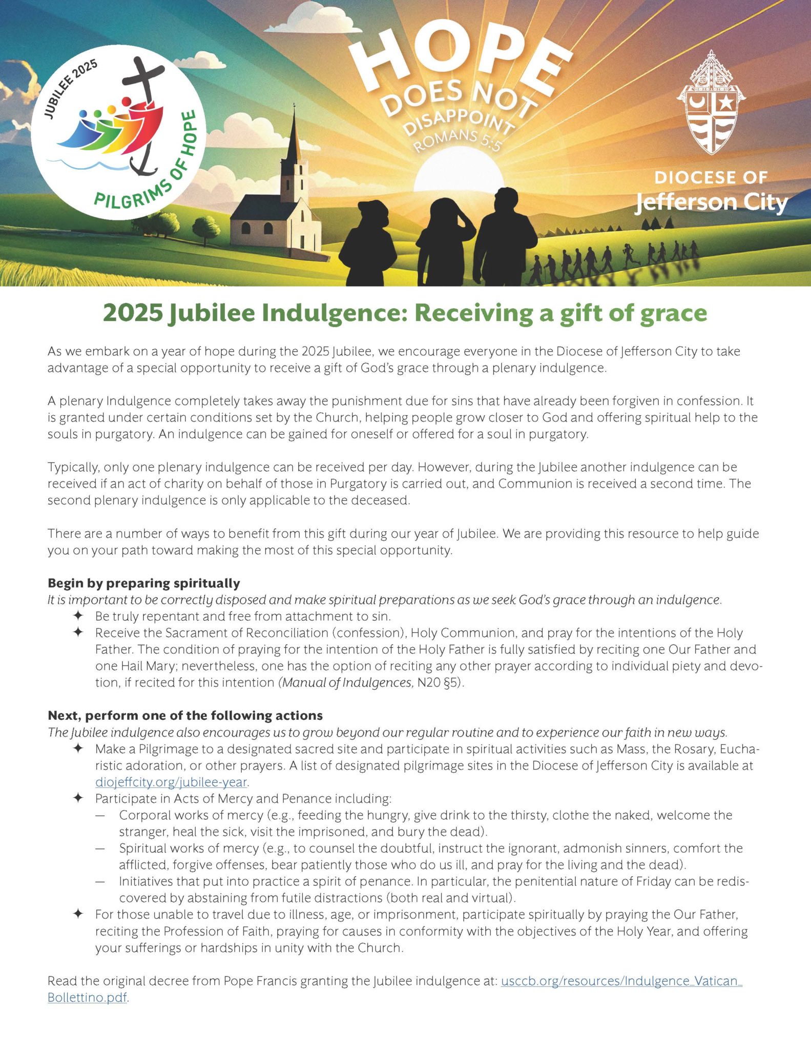 Indulgence Handout (English)