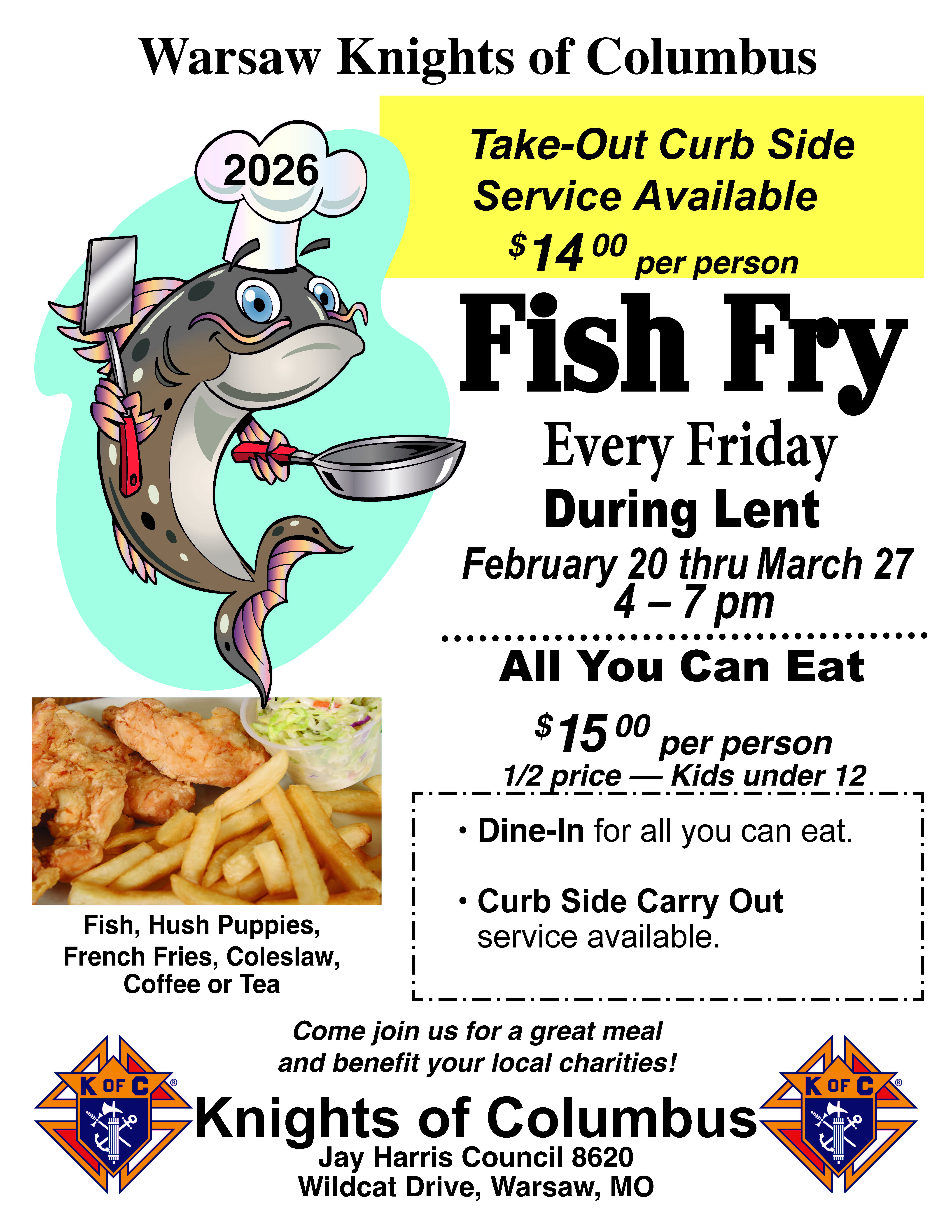 Knights of Columbus Fish Fry (Warsaw)
